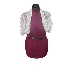 EVOGUES. Lace white dress jacket? Size 3x. (Sku482)